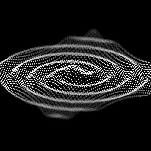 Animated gravity waves background